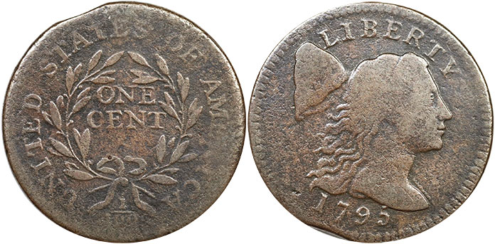 UNS Münze 1 Cent 1795