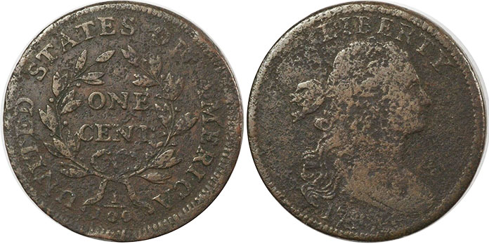 UNS Münze 1 Cent 1797