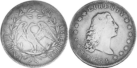 US coin 1 dollar 1794