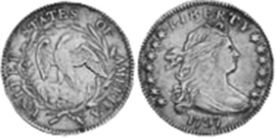 UNS Münze half dime 1797