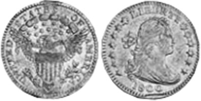 US coin half dime 1800