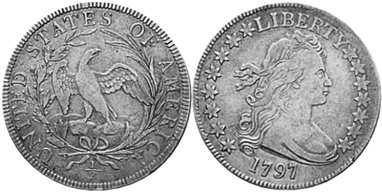 UNS Münze 1/2 dollar 1797
