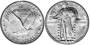 US coin quarter 1924