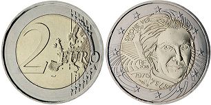 pièce de monnaie France 2 euro 2018