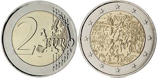 mynt Frankrike 2 euro 2019