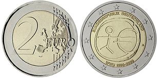 mynt Tyskland 2 euro 2009