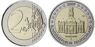 monnaie Allemagne 2 euro 2009