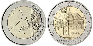 moneta Germania 2 euro 2010