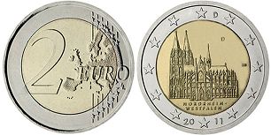 moneda Alemania 2 euro 2011