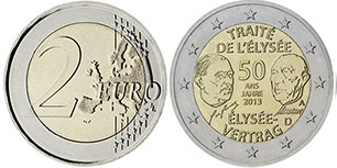 monnaie Allemagne 2 euro 2013