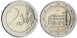 mynt Tyskland 2 euro 2017
