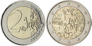 mynt Tyskland 2 euro 2019