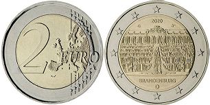 mynt Tyskland 2 euro 2020