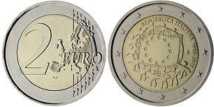 moneta Italy 2 euro 2015