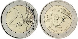 moneta Italy 2 euro 2016