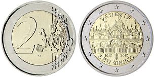 moneta Italy 2 euro 2017