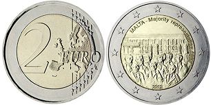 mynt Malta 2 euro 2012