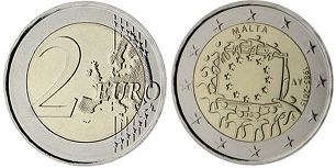 moneda Malta 2 euro 2015