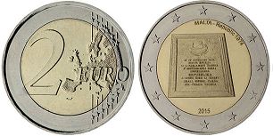 mynt Malta 2 euro 2015