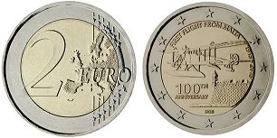 coin Malta 2 euro 2015