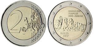 mynt Malta 2 euro 2017