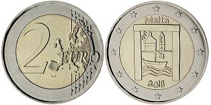 moneta Malta 2 euro 2018