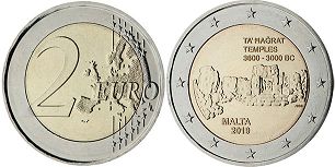 moneda Malta 2 euro 2019
