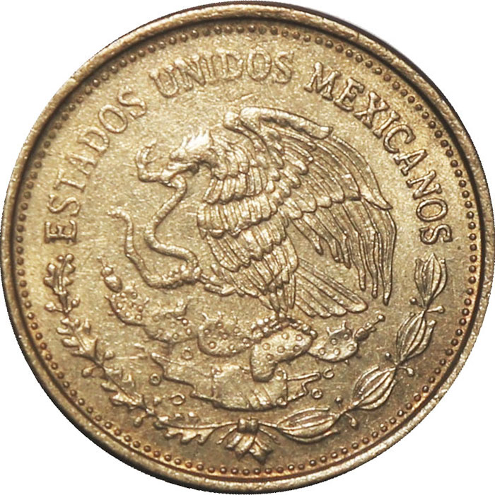 Mexico 100 pesos Carranza reverse