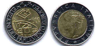 Italy 500 lire 1999