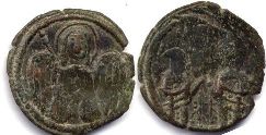 coin Byzantine Isaac II tetarteron coin Byzantine Isaac II tetarteron
