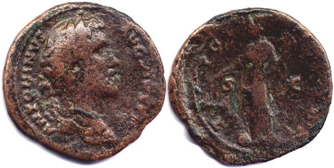 coin Roman Empire Antoninus Pius As coin Roman Empire Antoninus Pius As