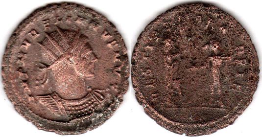 coin Roman Empire Aurelian antoninianus