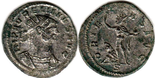 coin Roman Empire Aurelian antoninianus