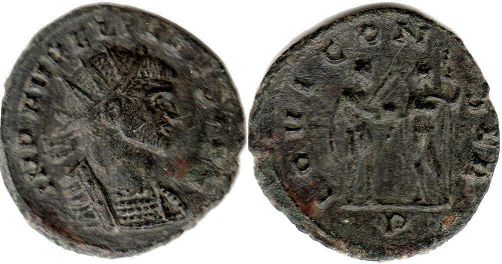 coin Roman Empire Aurelian antoninianus