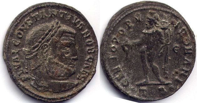 coin Roman Empire Constantius Chlorus follis