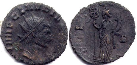 coin Roman Empire Claudius II Gothicus antoninianus coin Roman Empire Claudius II Gothicus antoninianus