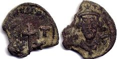coin Byzantine Cjnstans II 1/2 follis coin Byzantine Cjnstans II 1/2 follis