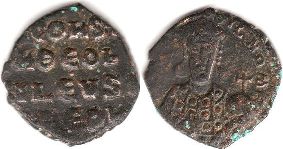 coin Byzantine Constantine VII follis coin Byzantine Constantine VII follis