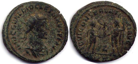 coin Roman Empire Diocletian antoninianus coin Roman Empire Diocletian antoninianus
