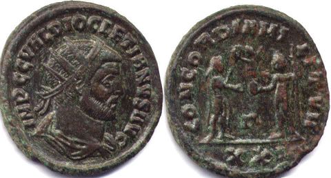 coin Roman Empire Diocletian antoninianus coin Roman Empire Diocletian antoninianus