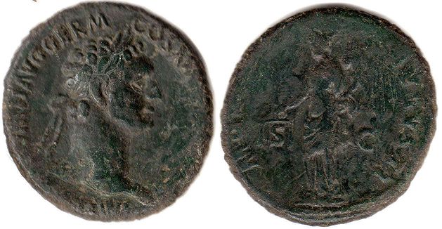 coin Roman Empire Domitianus As