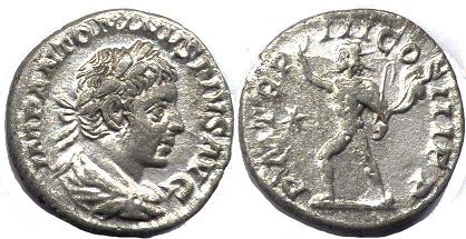 coin Roman Empire Elagabalus denarius