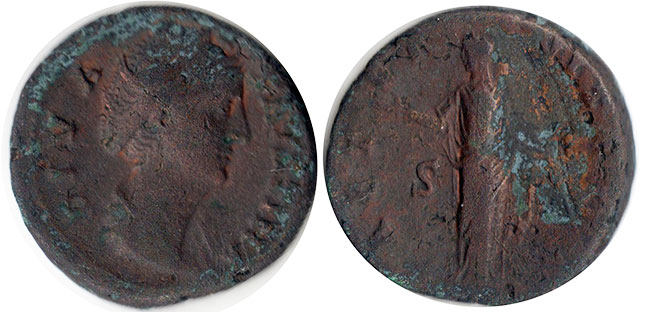 coin Roman Empire Faustina Ias coin Roman Empire Faustina Ias