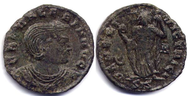 coin Roman Empire Galeria Valeria follis