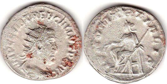 coin Roman Empire Trebonianus Gallus antoninianus