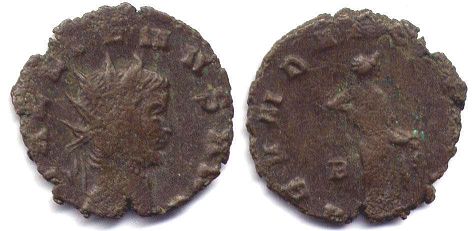 coin Roman Empire Gallienus antoninianus