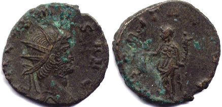 coin Roman Empire Gallienus antoninianus