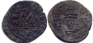 coin Byzantine Heraclius follis coin Byzantine Heraclius follis
