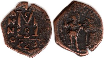 coin Byzantine Heraclius follis coin Byzantine Heraclius follis