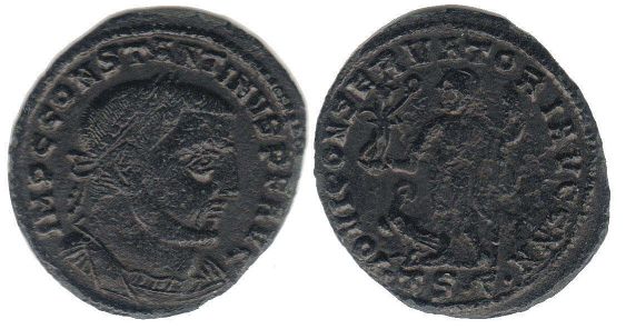 coin Roman Empire Constantine I the Great follis